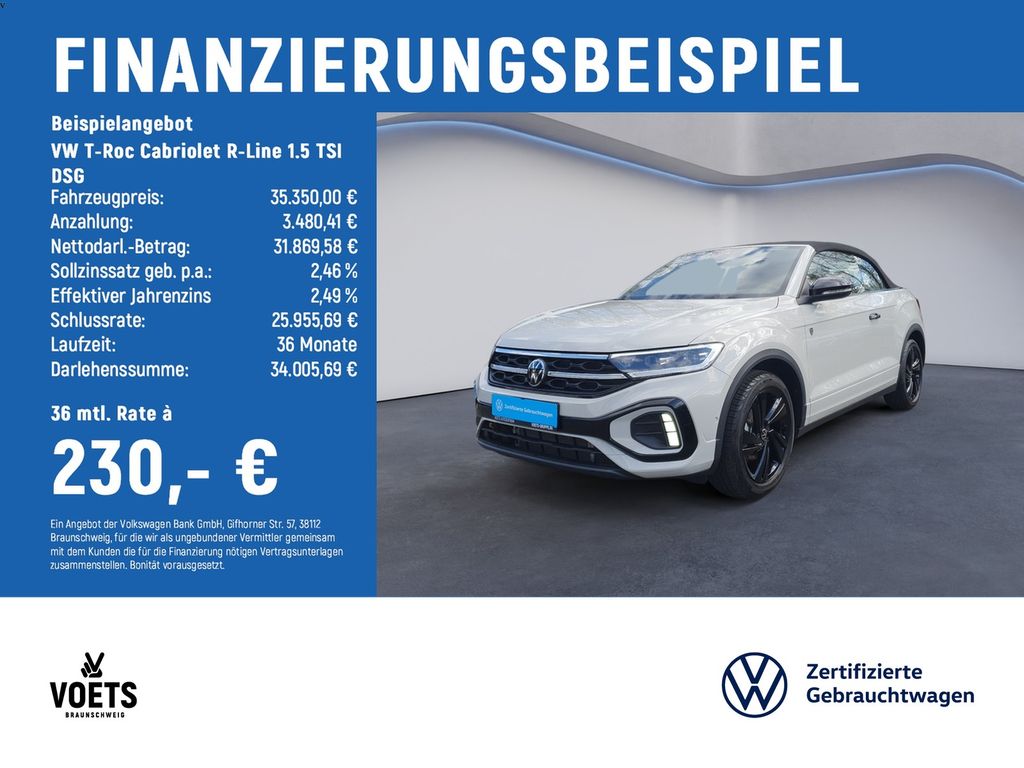 T-Roc Cabriolet R-Line 1.5 TSI DSG MATRIX-LED+Re