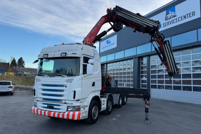 Scania R480 8x4 Fassi 660 SZM/Pritsche