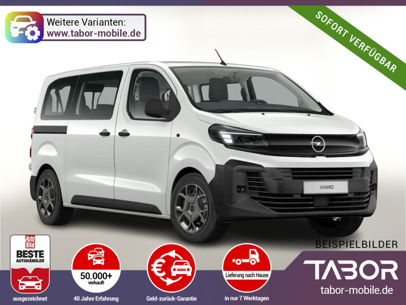 Opel Vivaro Kombi L 2.0 177 AT8 9S Nav AHK VollLED