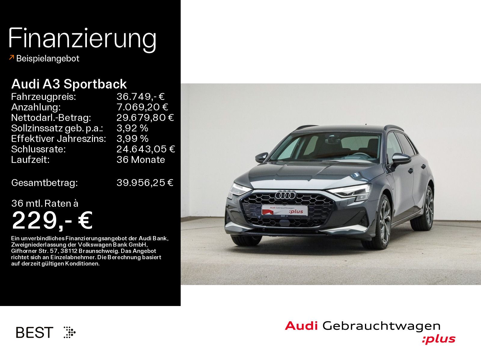 Audi A3 Sportback 40 TFSIe advanced*NAVI-PLUS*LED*KAM