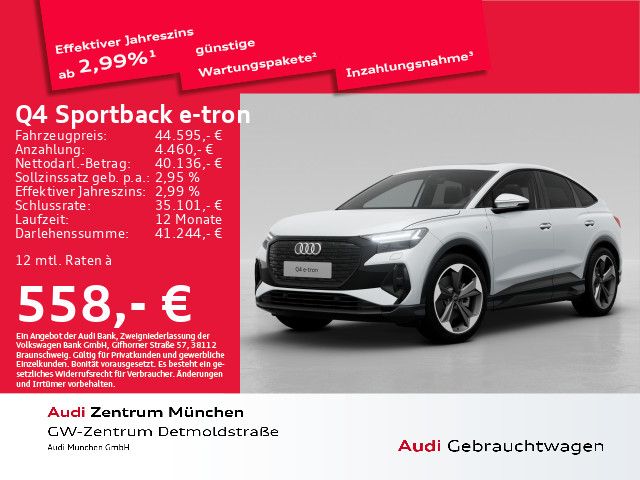 Audi Q4 Sportback e-tron 50 qu. S line SONOS/Pano/Mat