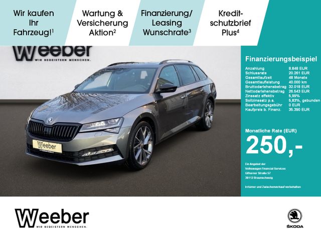 Skoda Superb Combi Sportline AHK Panorama NAVI LED Vir