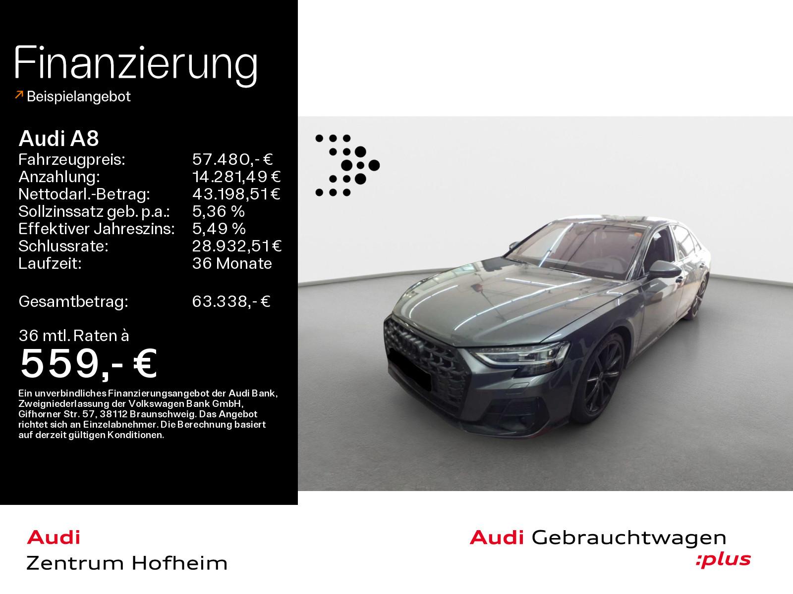 Audi A8 50 TDI qu S line tip*Air*B&O*HUD*Pano*Matrix*