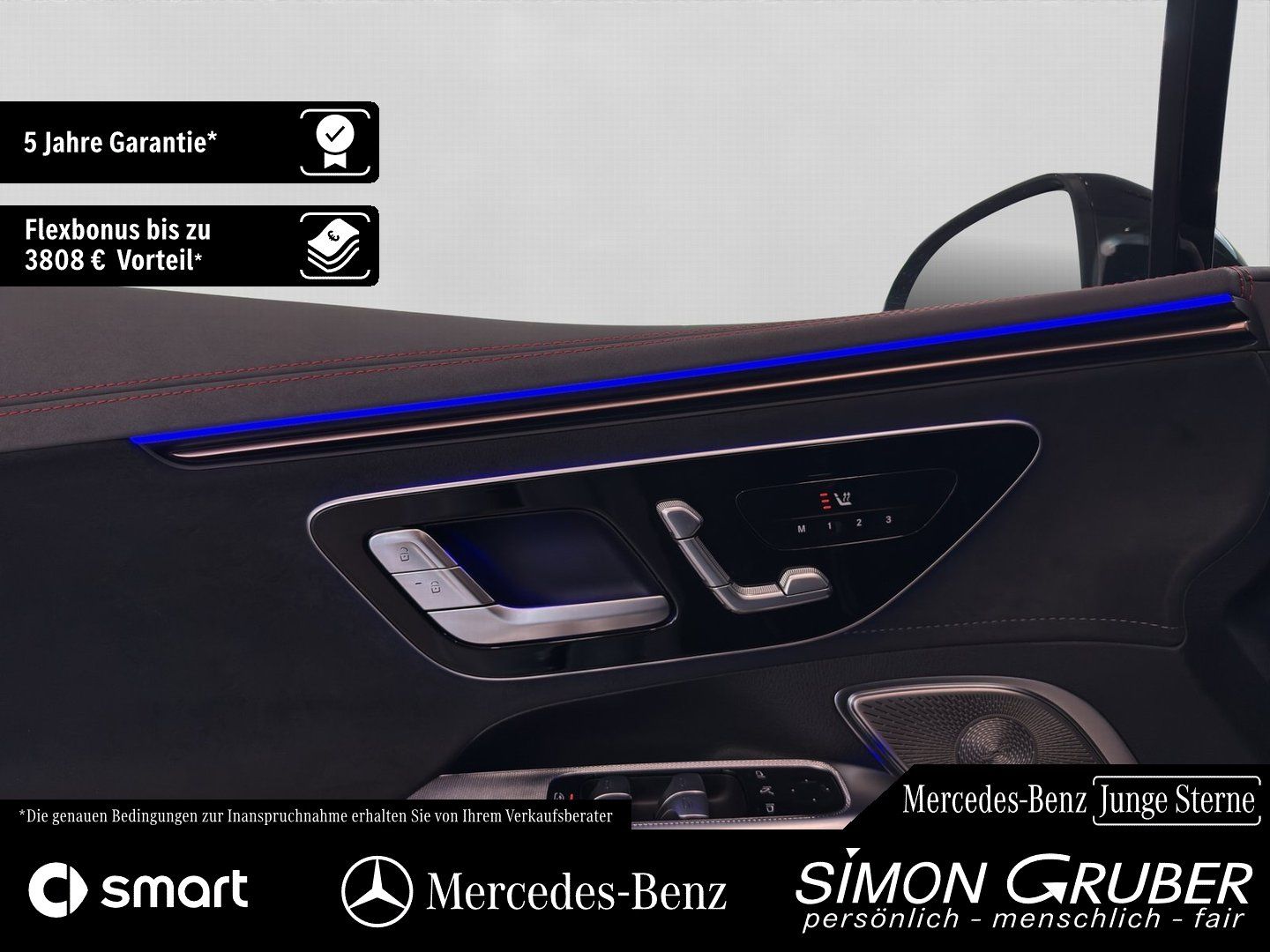 Fahrzeugabbildung Mercedes-Benz EQE 500 4M AMG Hyper Airmatic HUD Burm Mod 2025