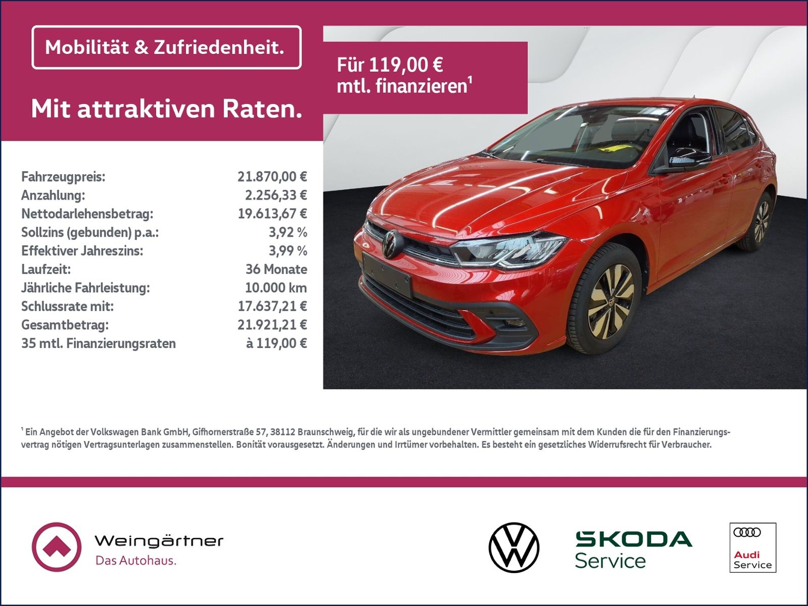 Polo 1.0 TSI GOAL, AHK, ACC, Navi, RearView DSG