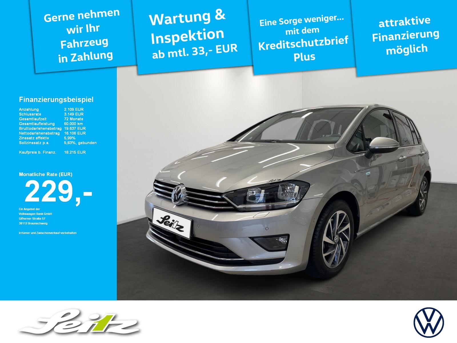 Volkswagen Golf Sportsvan VII 1.4 TSI Sound *PDC*SITZH*BLUE