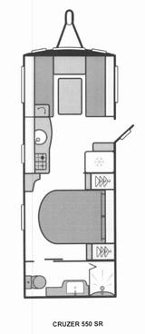 Sprite Cruzer 550 MJ 2024 Heckbad Queensbett - Sprite Wohnwagen