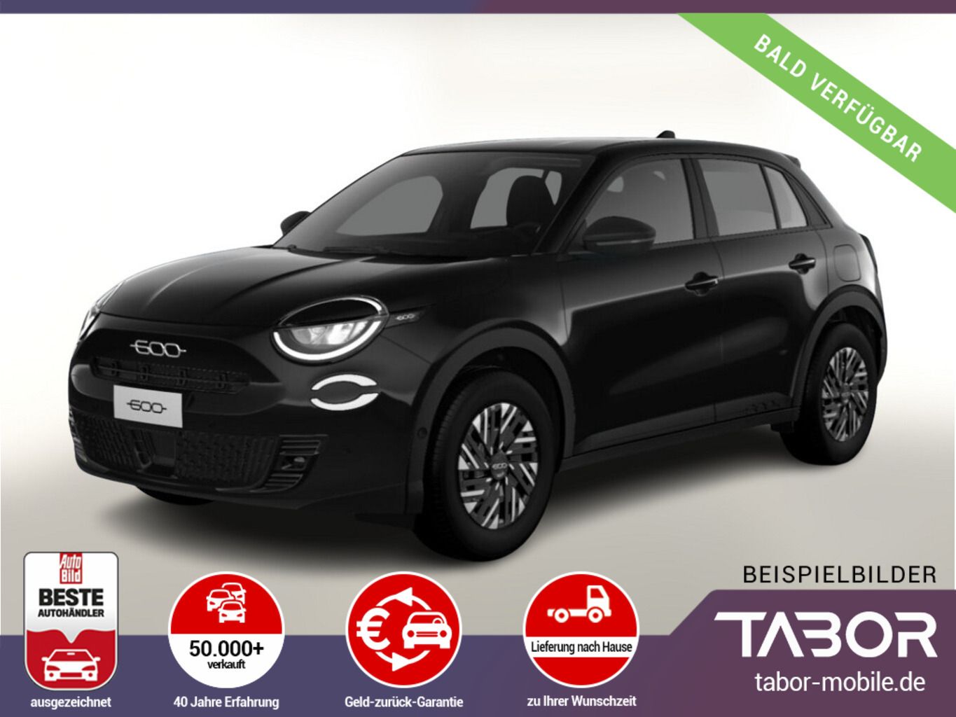 Fiat 600e RED 11kW-OBC PDC Temp CarPlay Wärmepumpe BT