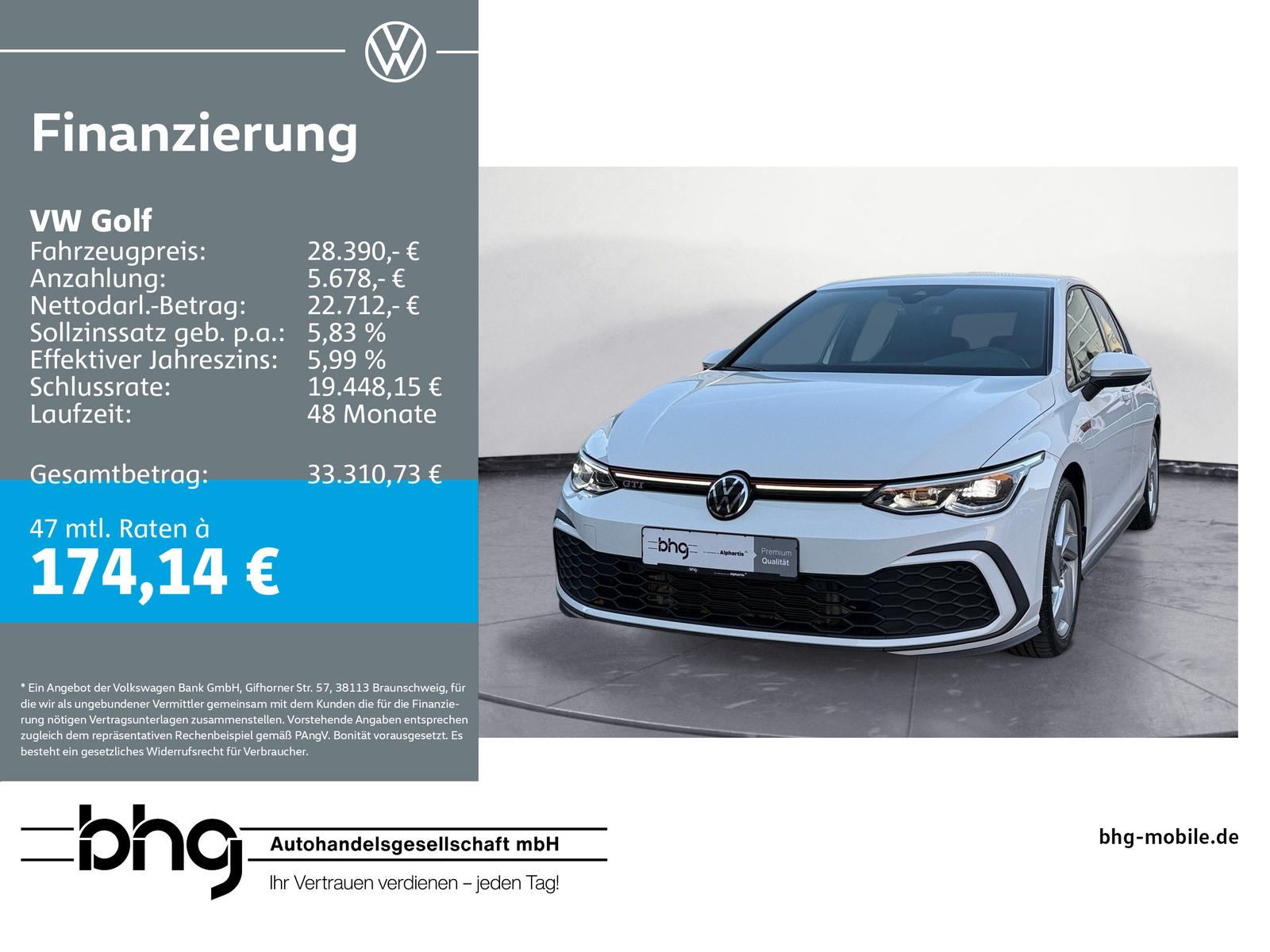 Volkswagen Golf 2.0 TSI OPF DSG GTI ACC, LED, AppConnect