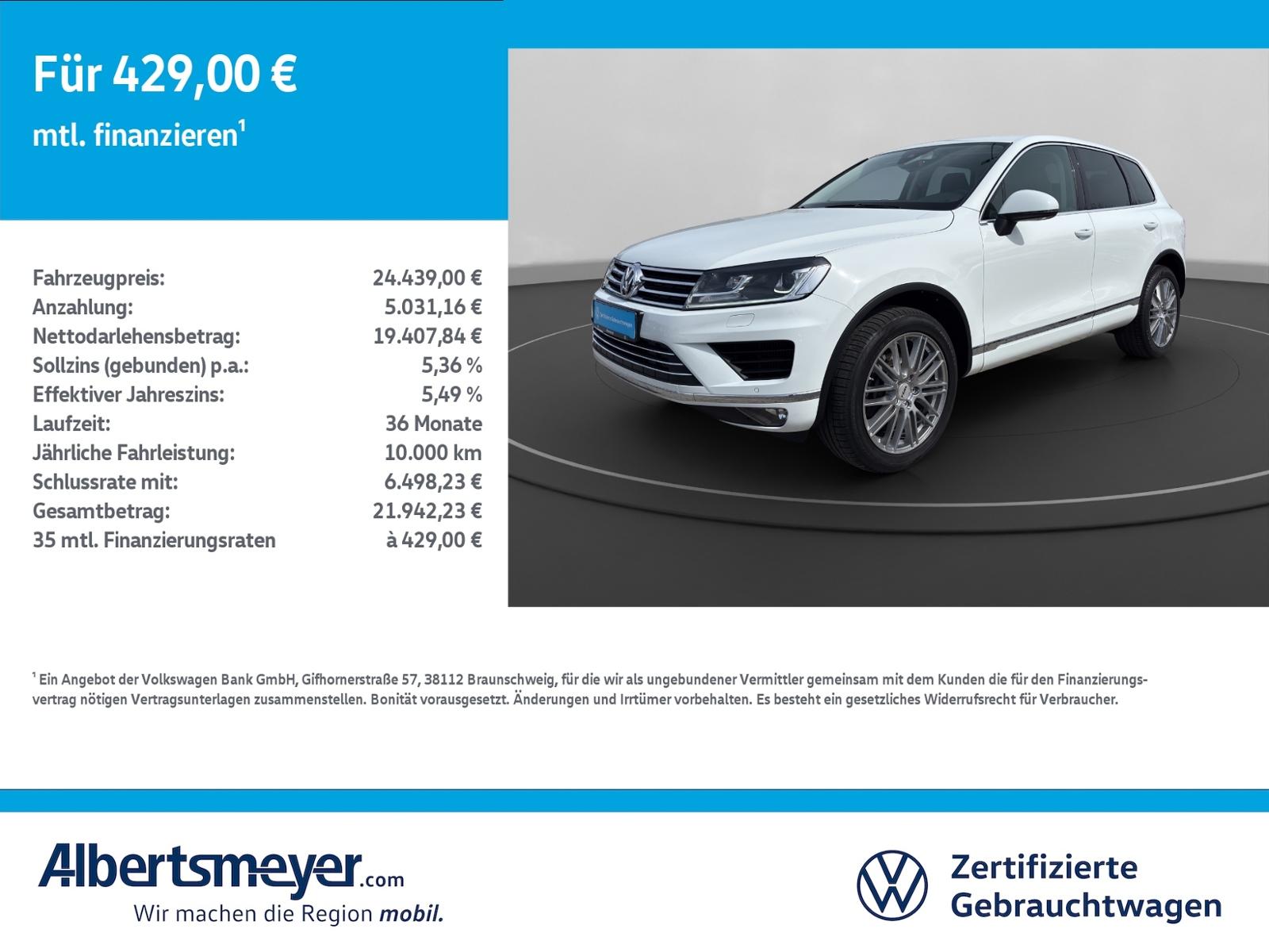 Volkswagen Touareg 3.0 V6 TDI 4Motion +LEDER+NAVI+XENON+LM+