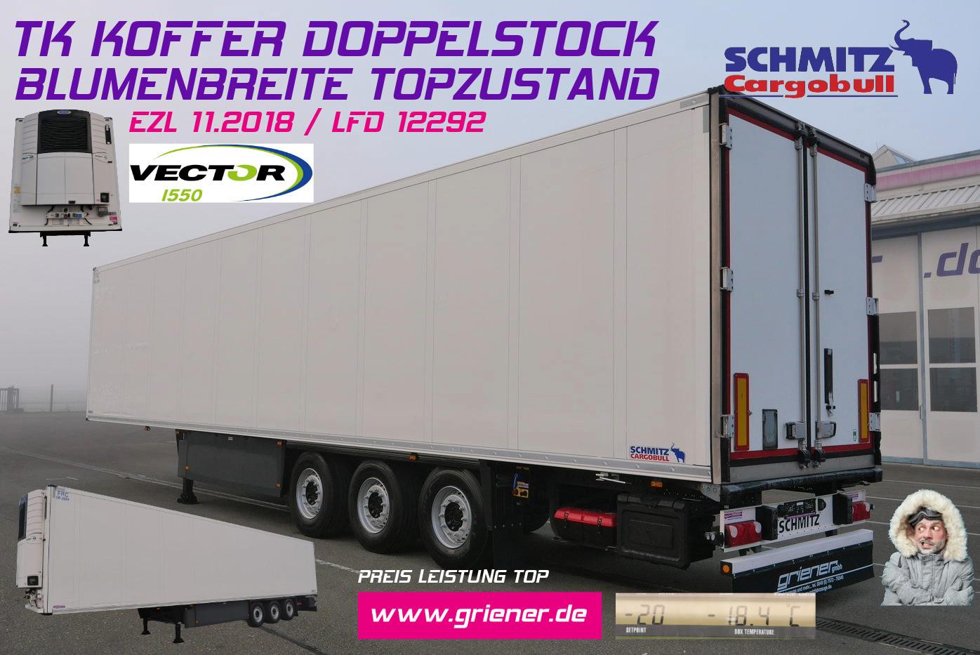 Schmitz Cargobull SKO 24/CARRIER 1550/DOPPELSTOCK/BLUMEN 258tsd km