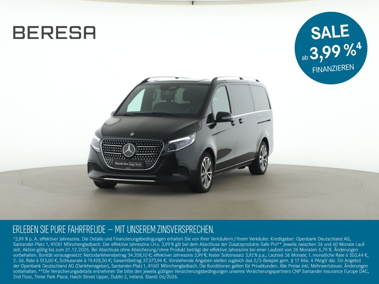 MERCEDES-BENZ V 300 d Lang AVANTGARDE AHK Leder Burmester 360°
