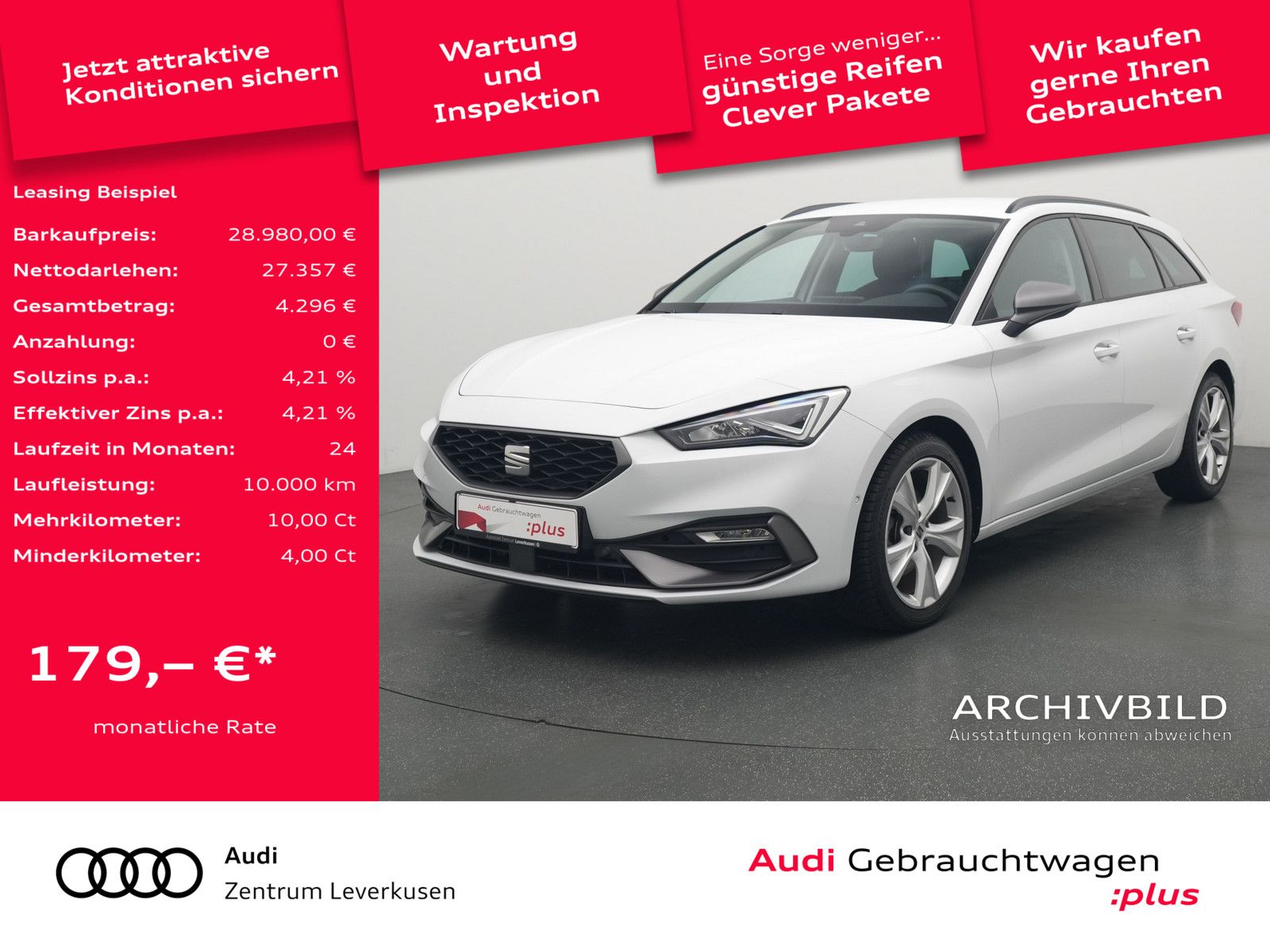 Seat Leon Sportstourer FR LED VIRT NAVI KAM SHZ PDC