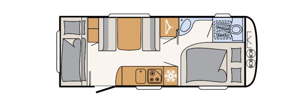 Dethleffs Camper 530 FSK 3er Stockbetten Sonderzins Aktion