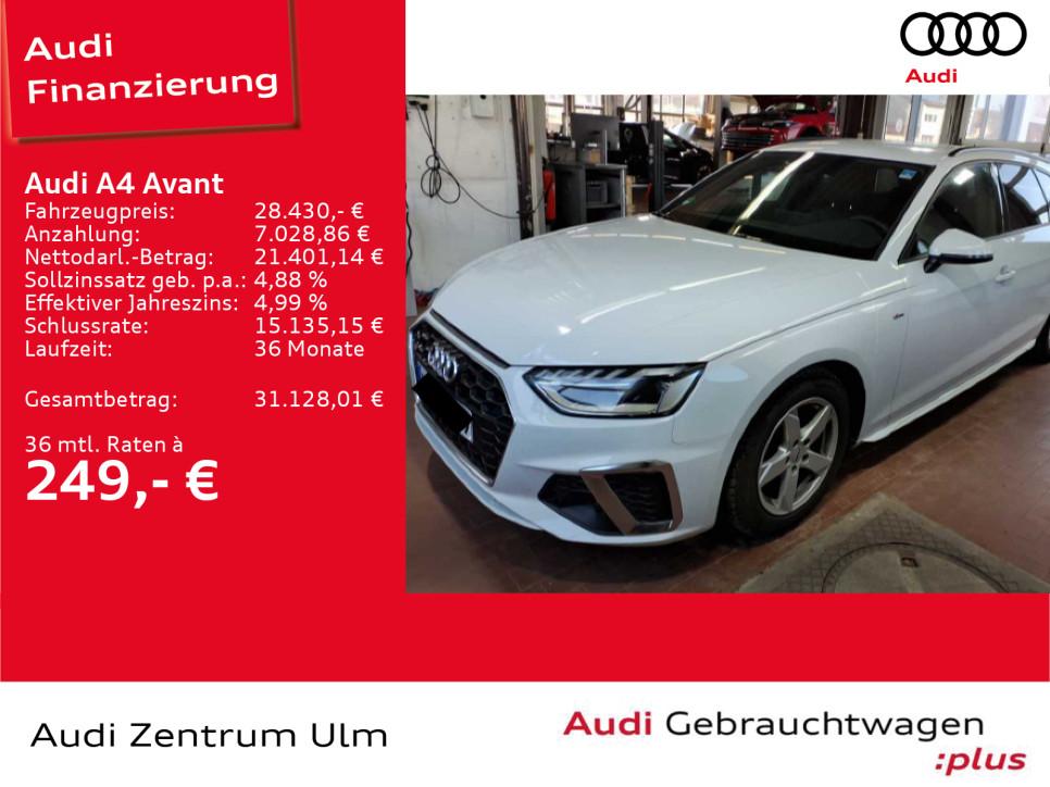 Audi A4 Avant 2x S-Line 35 TDI B&O LEDER NAVI VIRT.