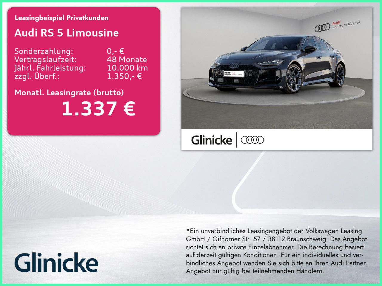 Audi RS 5 Limousine NEUBESTELLUNG