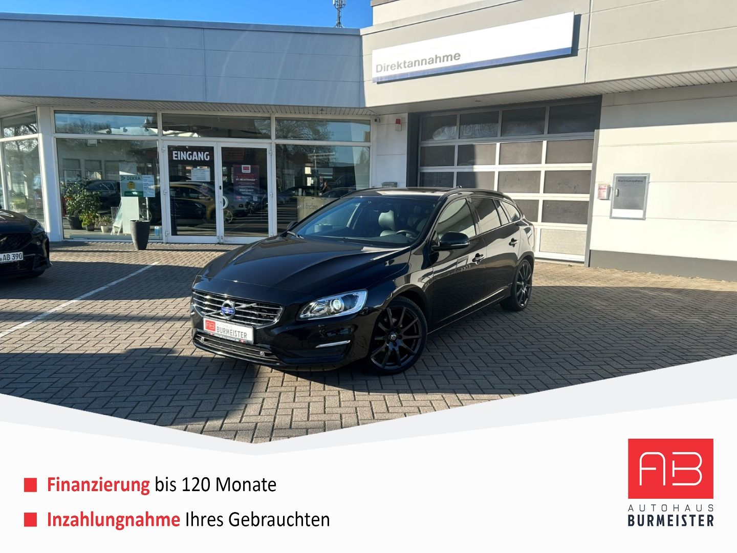 Fahrzeugabbildung Volvo V60 D3 Linje Svart Pano Leder digital SHZ H&R Ka