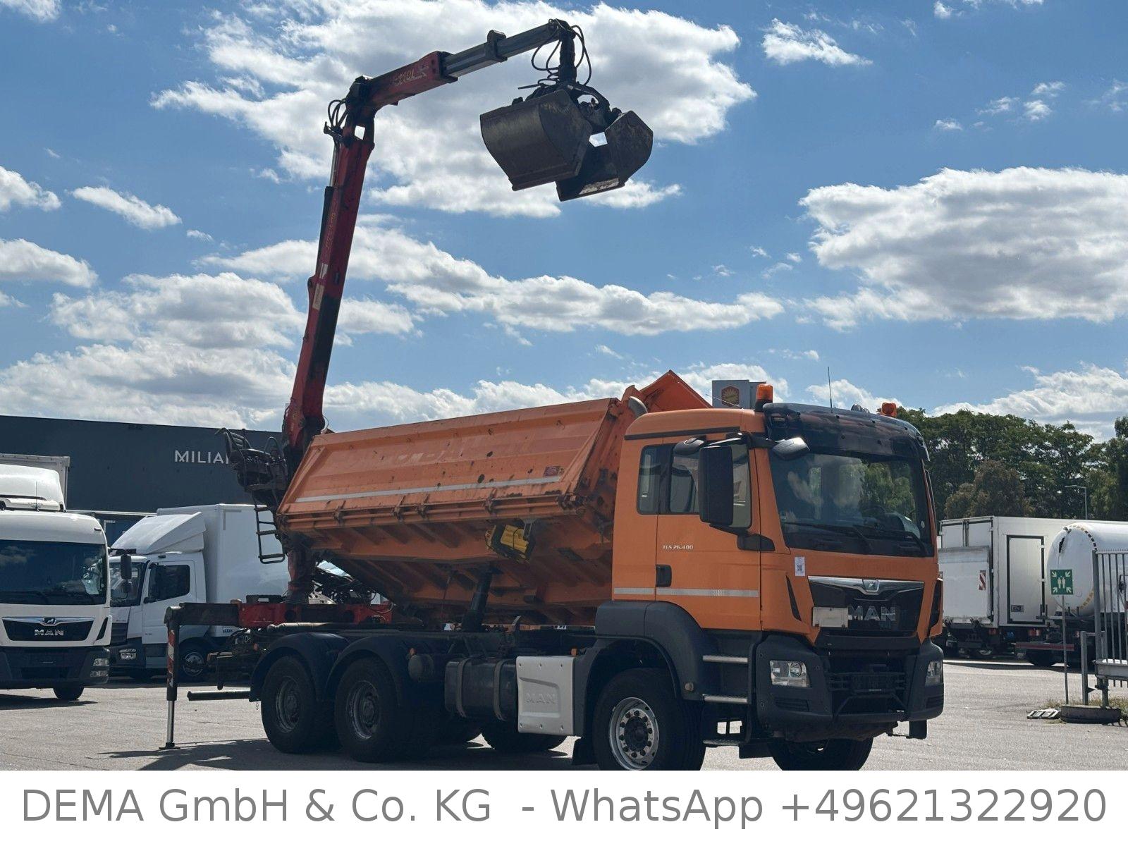 MAN TGS 26.400*Meiller*Palfinger Kran*6x4*Klima*TÜV*
