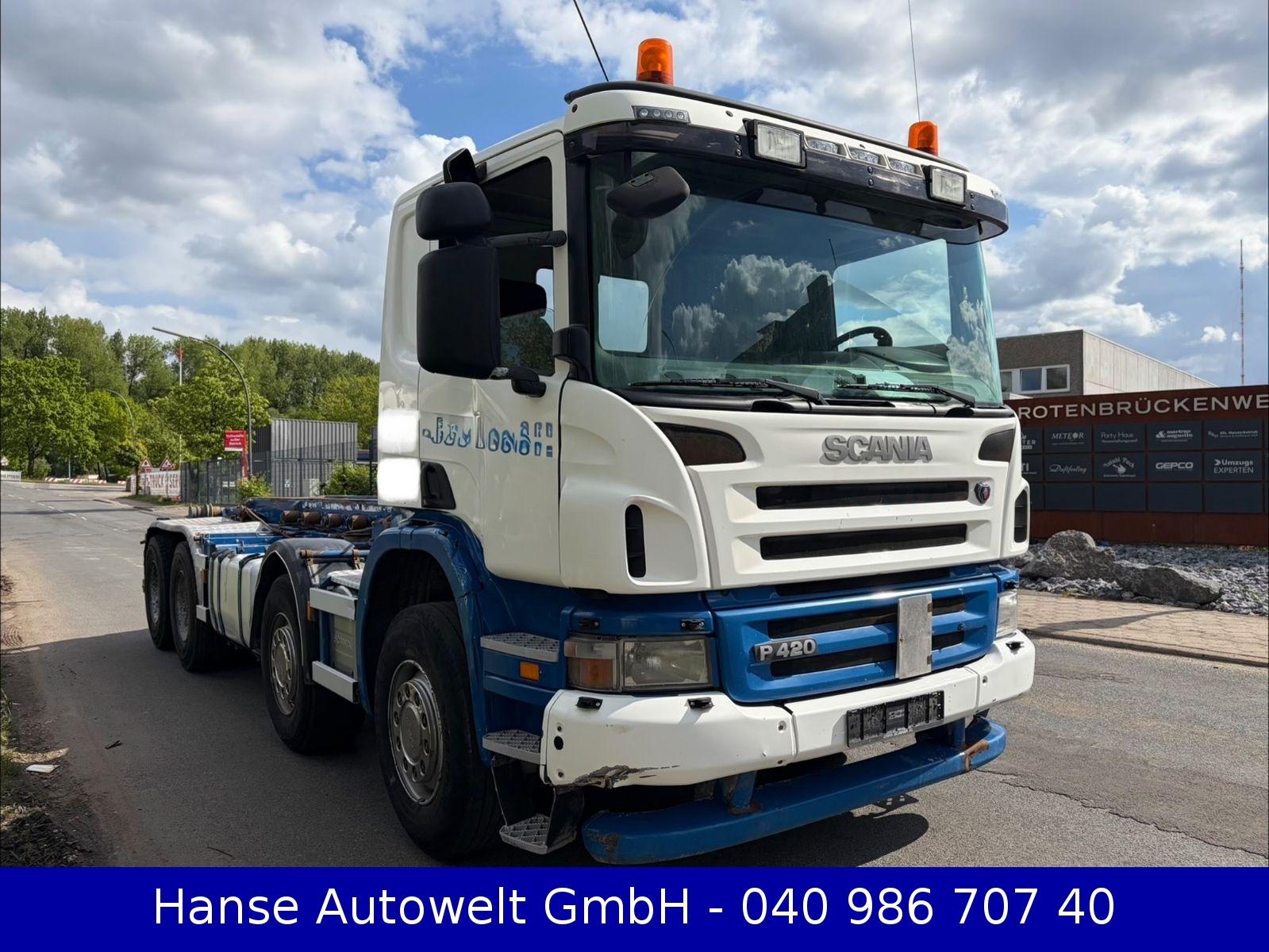 Scania P420 Fahrgestell*German*8x4*BB*Schaltung*Euro5*