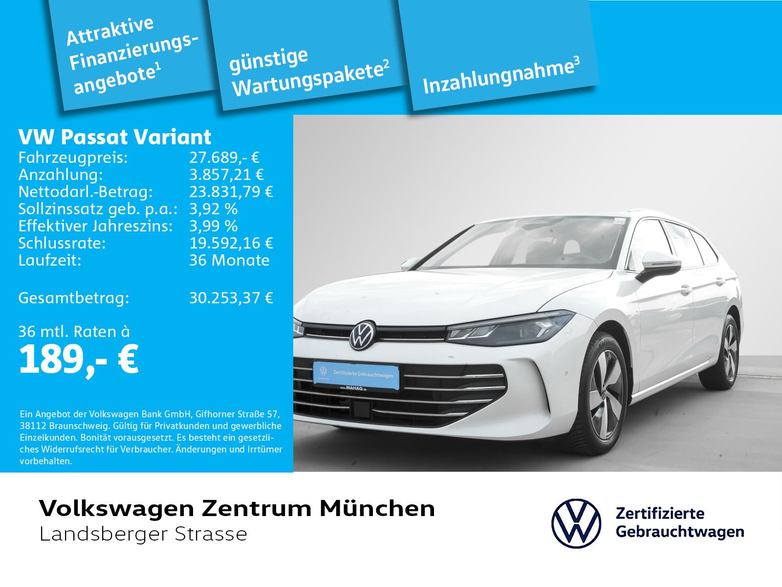 Volkswagen Passat Business 1,5 eTSI ACC DCC LED Navi RearVi foto 2