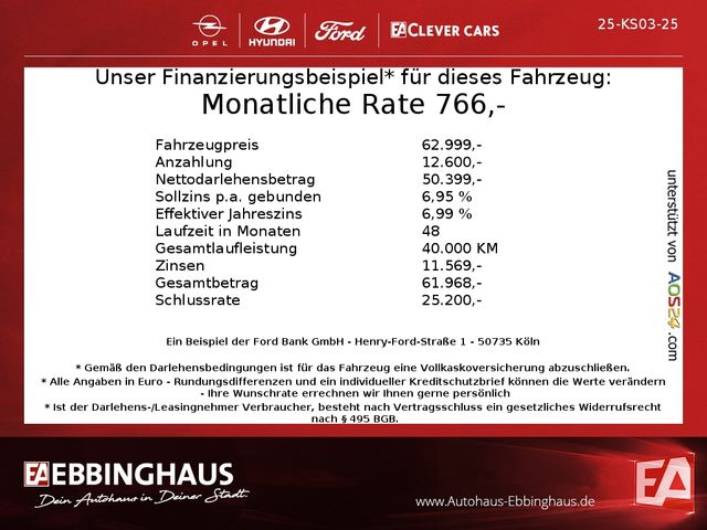 Ford Ranger Doppelkabine Stormtrak e-4WD 360° Kamera