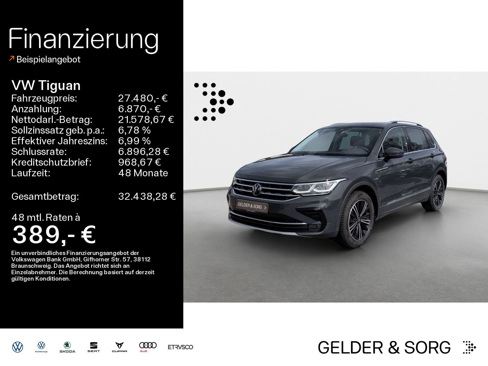 Volkswagen Tiguan Elegance TDI 18Z*CarPlay*Matrix*ACC*DAB*