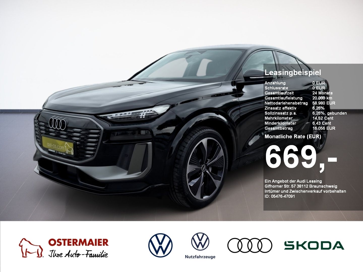 AUDI Q6 Sportback e-tron S-LINE PERFORMANCE 306PS.MAT