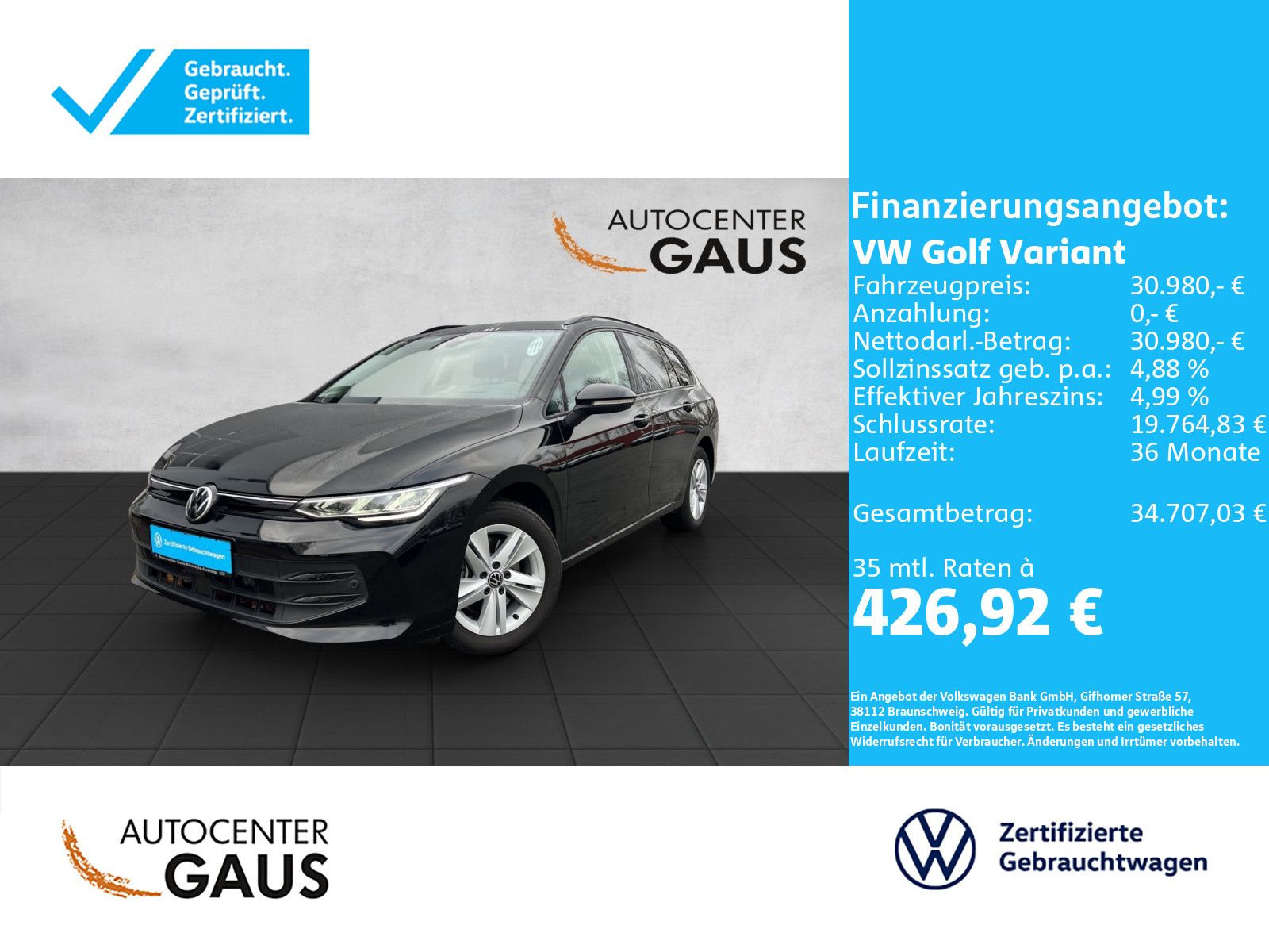 Golf VIII Variant Life 2.0 TDI DSG LED*Navi*ACC