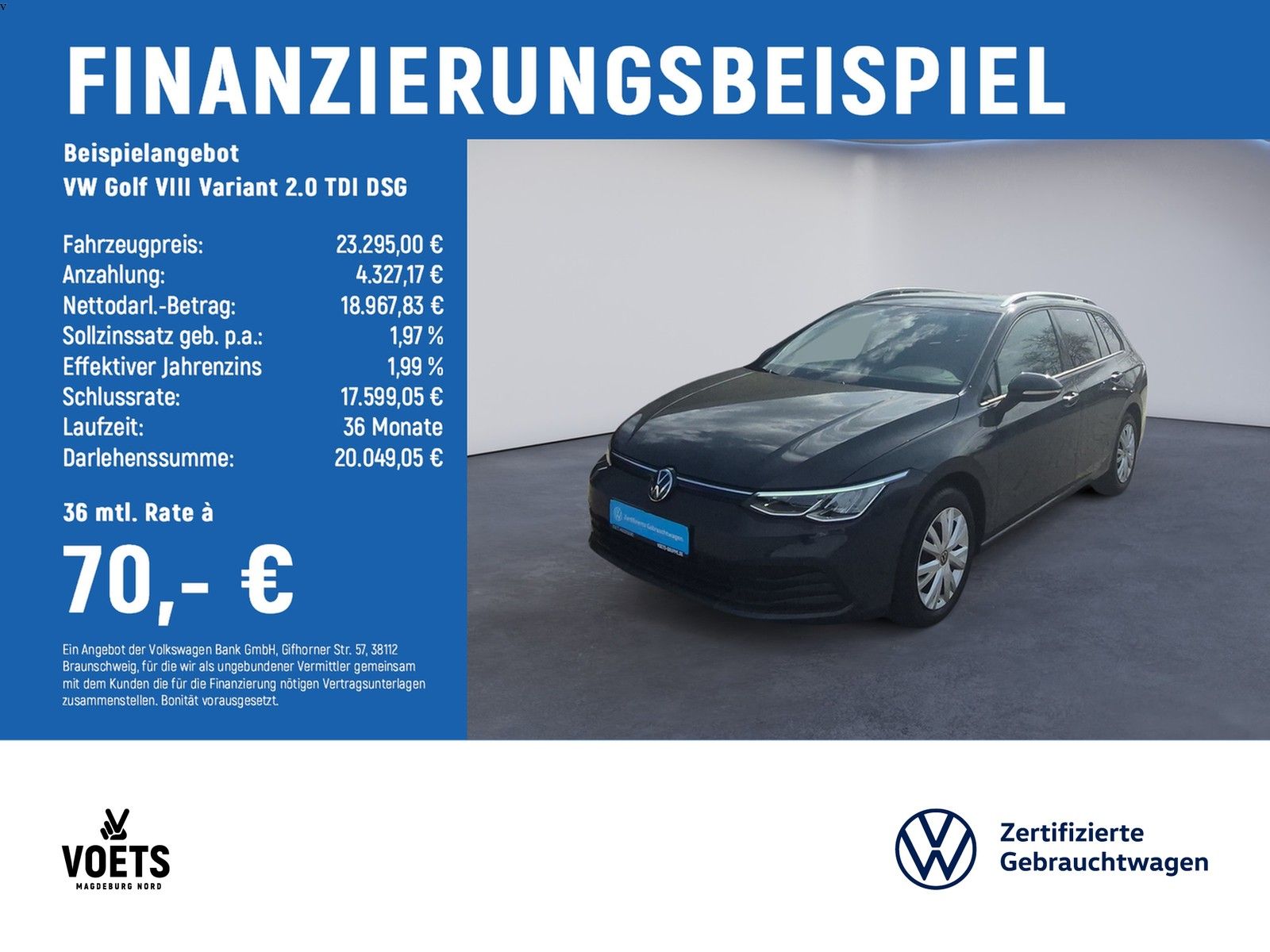 Volkswagen Golf VIII Variant 2.0  TDI  DSG Life LED+NAVI+AC