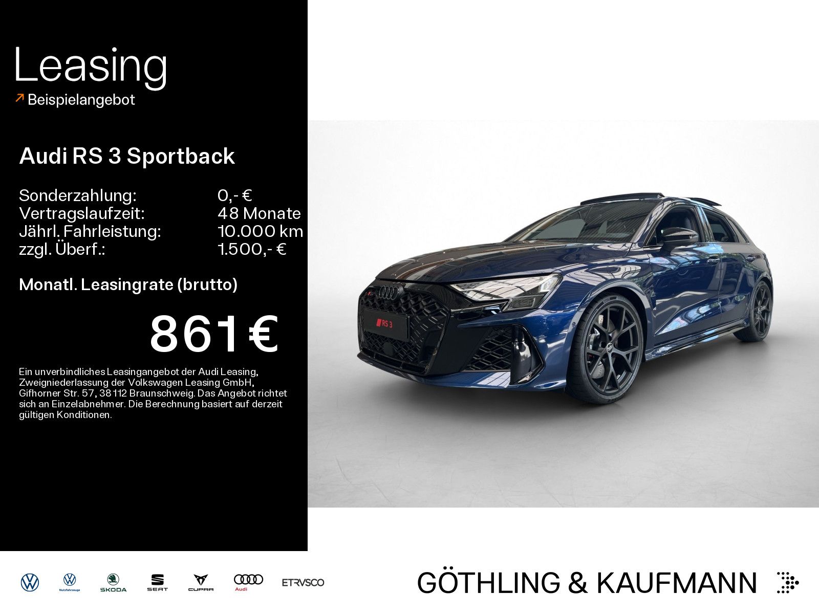 Audi RS 3 Sportback 294 kW S tronic*RSSportabgasanlag