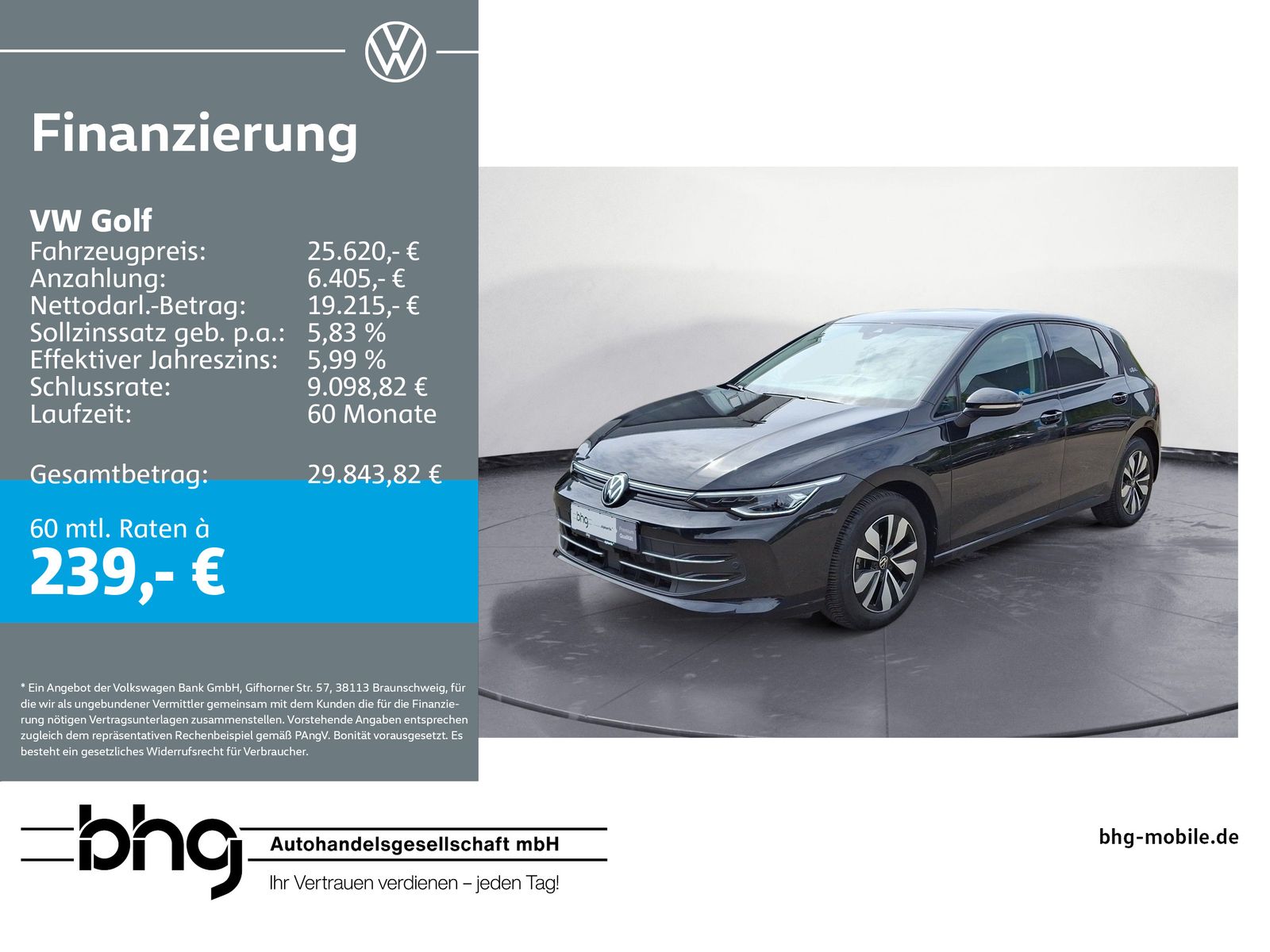 Volkswagen Golf 2.0 TDI DSG Goal