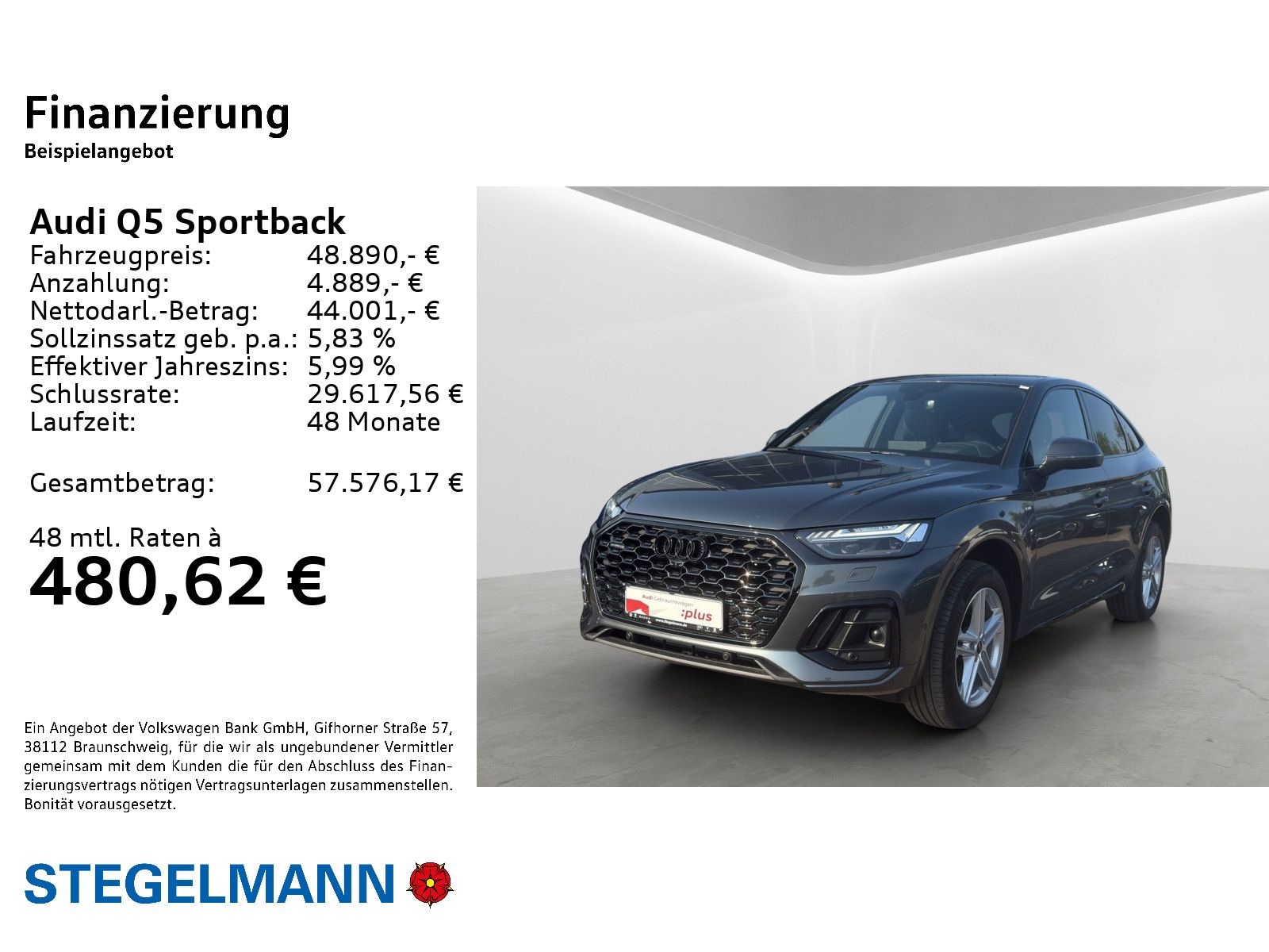 Audi Q5 Sportback 40 TFSI qu. S-tronic S line*schwarz imagem 2