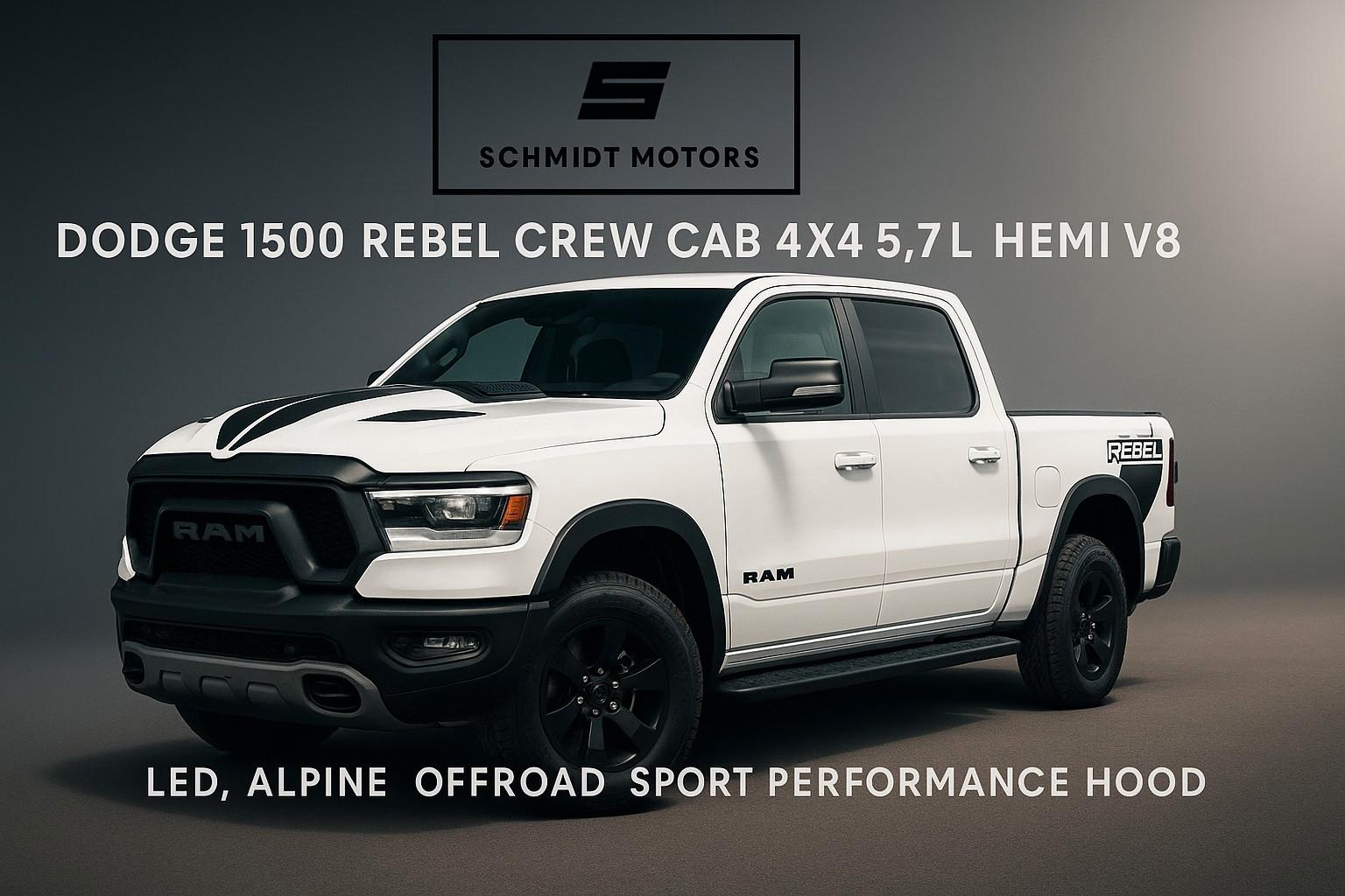 Dodge 1500 Rebel 5.7L HEMI V8//LED//Alpine//Offroad