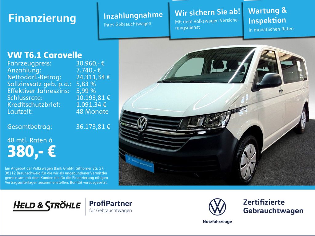 Abbildung Leasingangebot Volkswagen T6.1 Caravelle 2.0 TDI 9SITZE PDC 3Z-CLIMATRONIC