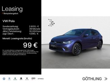 Volkswagen Leasingangebot: Volkswagen Polo Life 1,0 l TSI OPF 70 kW (95 PS) 5-Gang