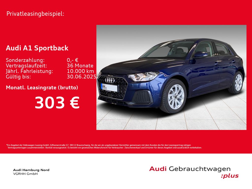 Audi A1 Sportback 25 TFSI advanced S tronic Virtual