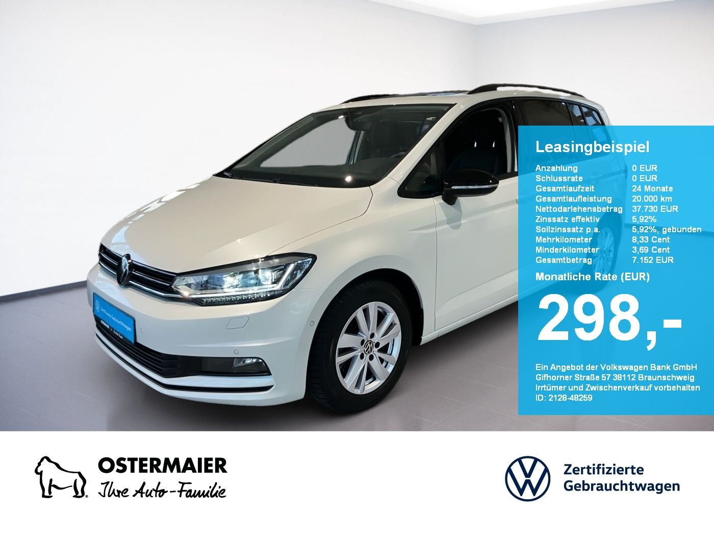 Volkswagen Touran HIGHLINE 1.5TSI DSG NP.59 7S AHK.PANO.STA