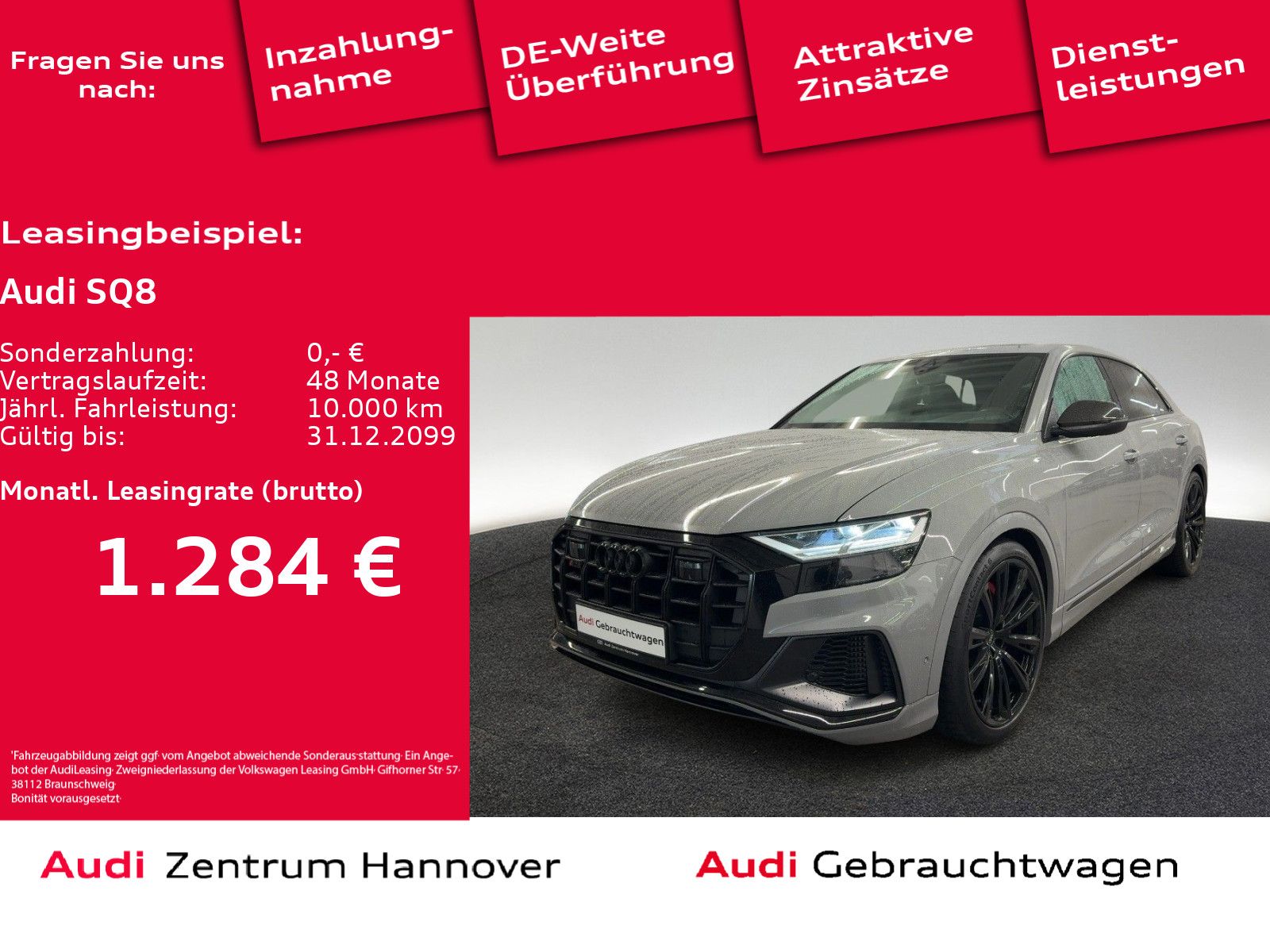 Audi SQ8 4.0 TFSI quattro competition plus Pano Luft