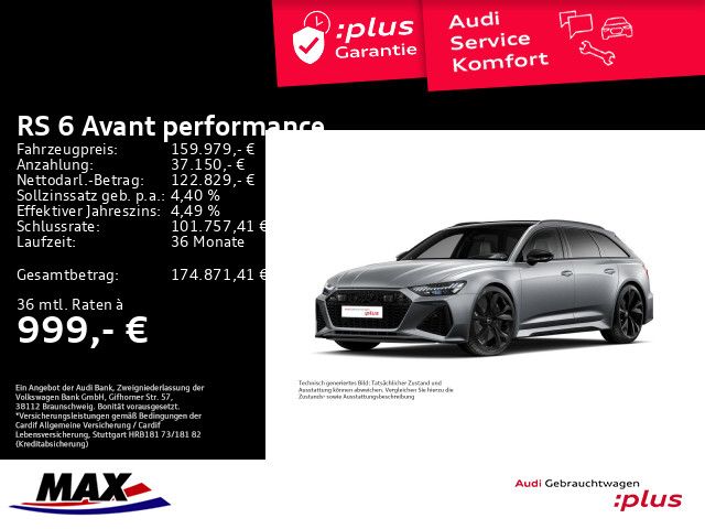 Audi RS6 Avant PERFORMANCE UPE 201+PFEILGRAU MATT+IND