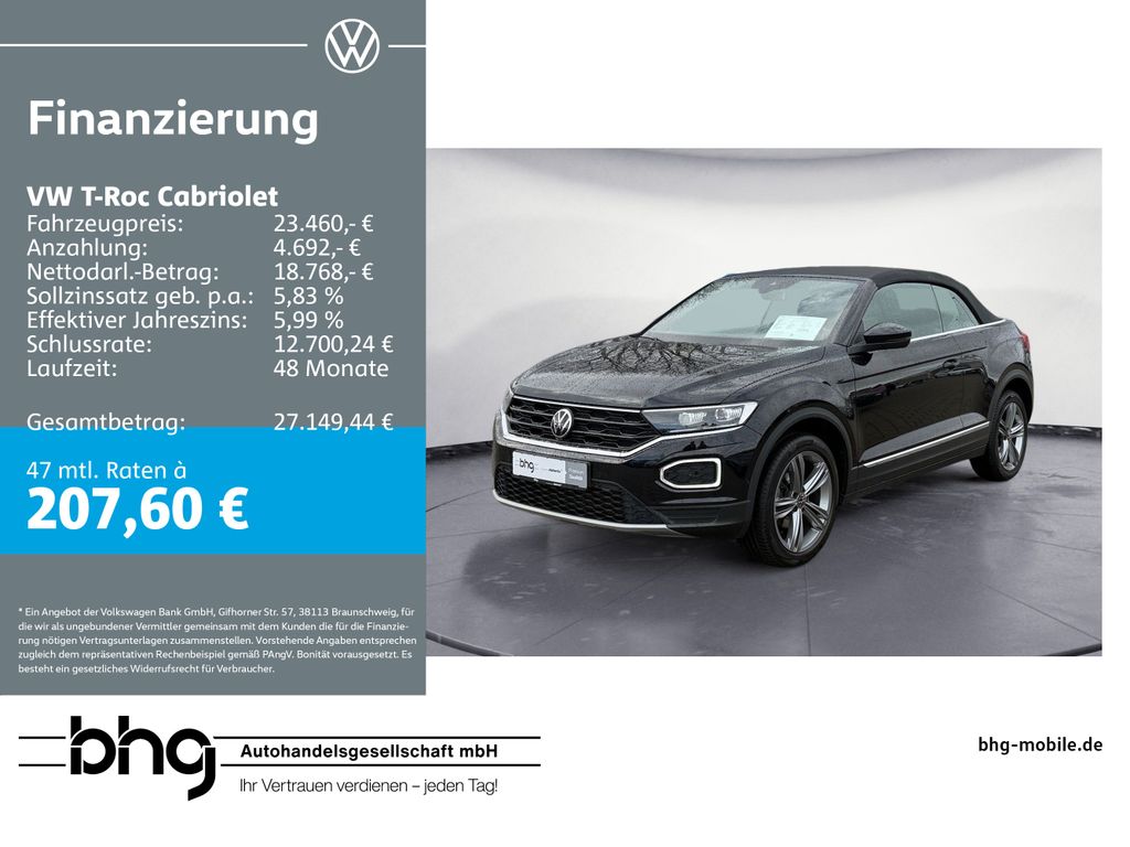 T-Roc Cabriolet Style 1,5 TSI DSG