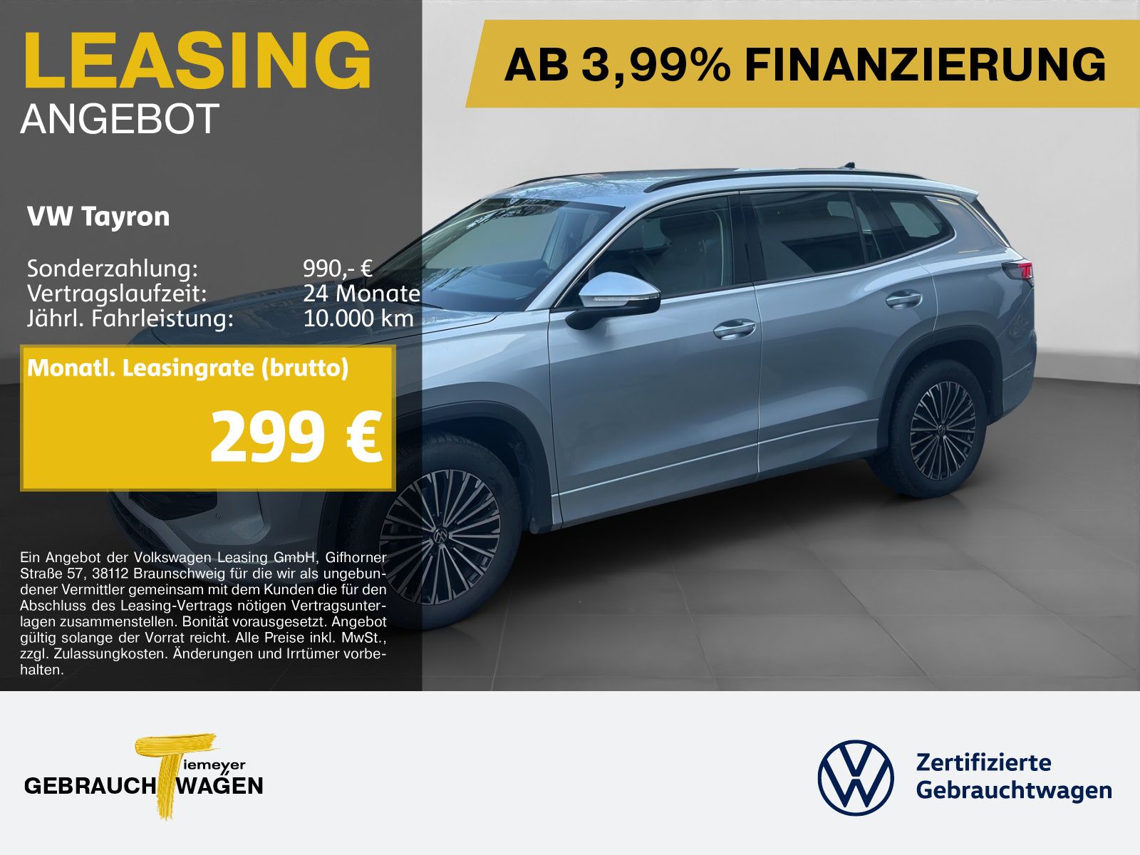 Volkswagen Tayron 2.0 TDI DSG 4M LIFE 7-SITZE 360° AHK MATR