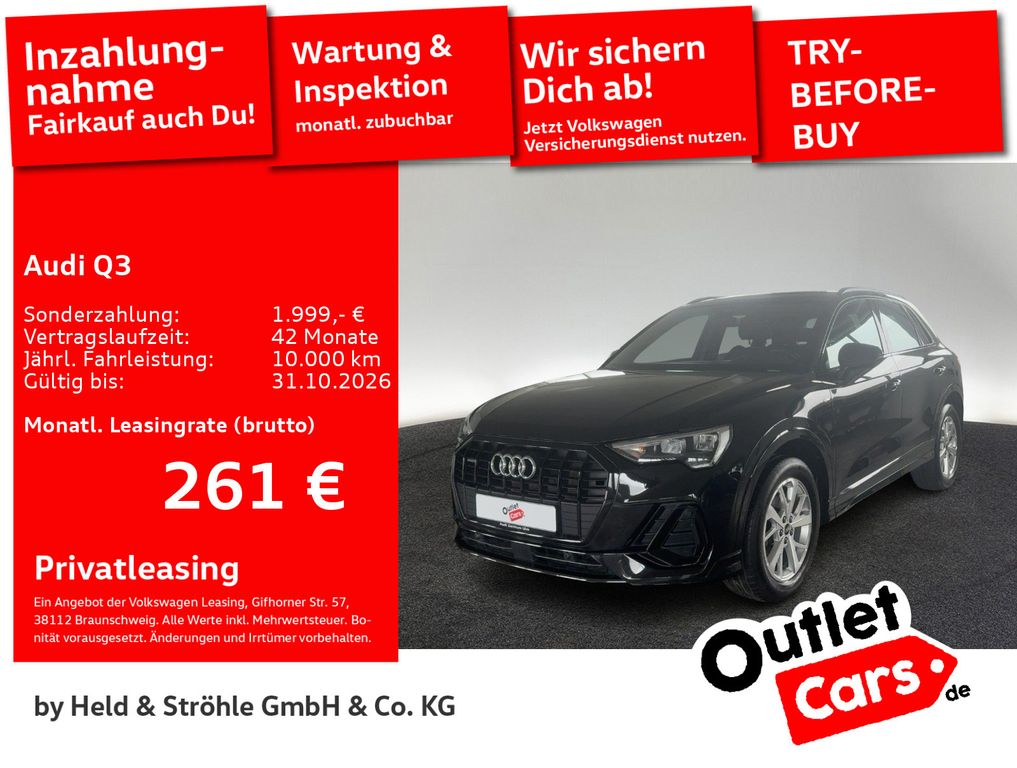 Audi Q3 35 TDI quattro S-Line BLACK KAM NAVI+ SHZ