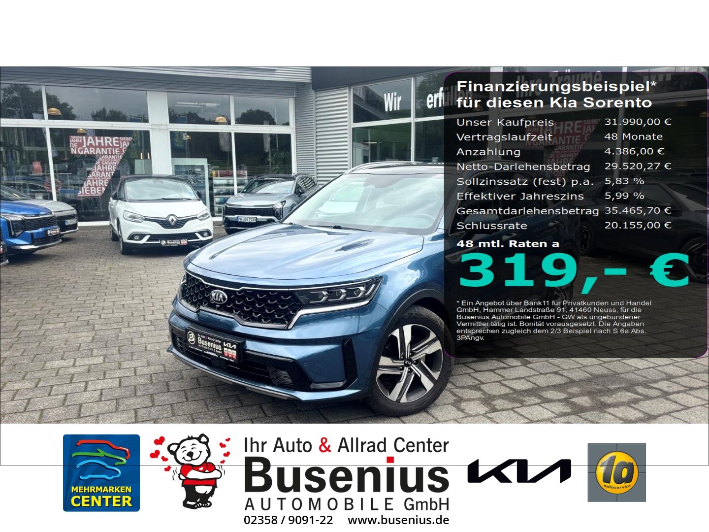 Kia Sorento 2.2 CRDi AWD DCT Spirit+Pano+Safety+Navi