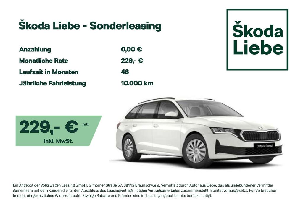 Skoda OCTAVIA COMBI  1,5 TSI FREISPRECHEINRICHTUNG