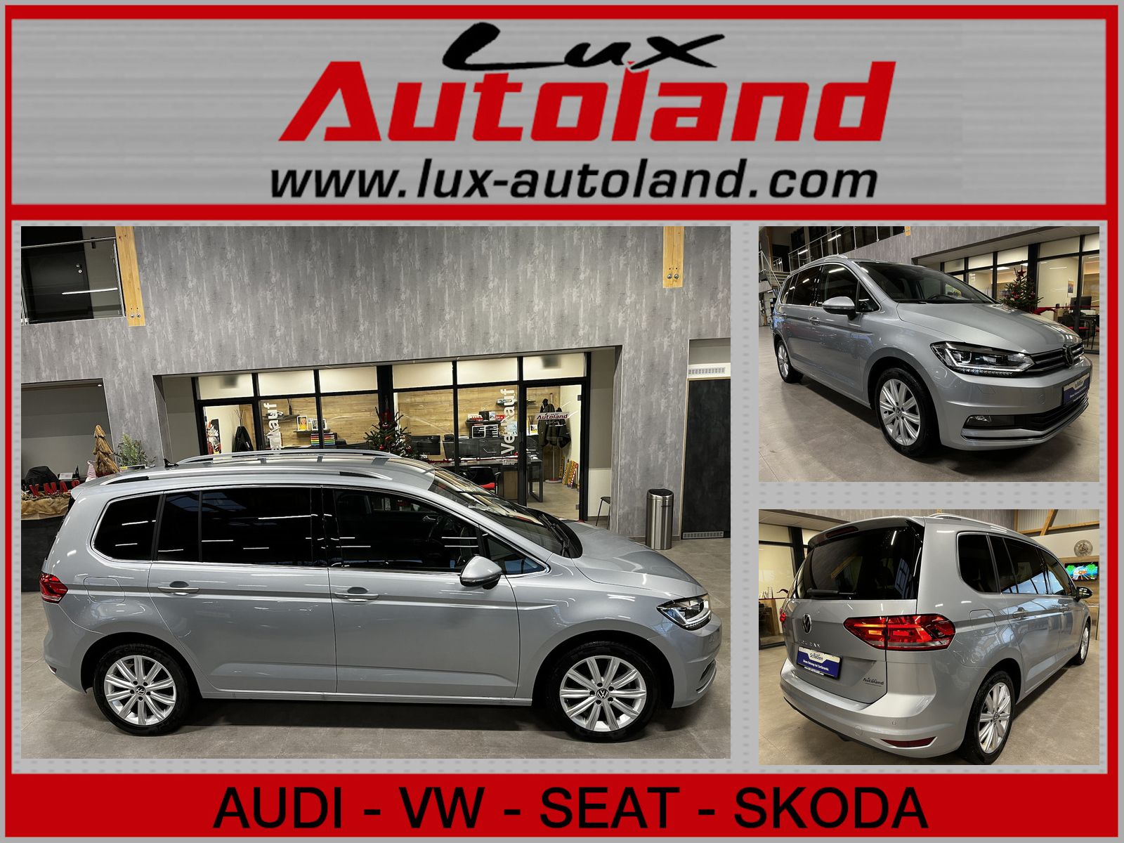 Volkswagen Touran Highline 1.5 TSI DSG Nav LED ACC Side Kam
