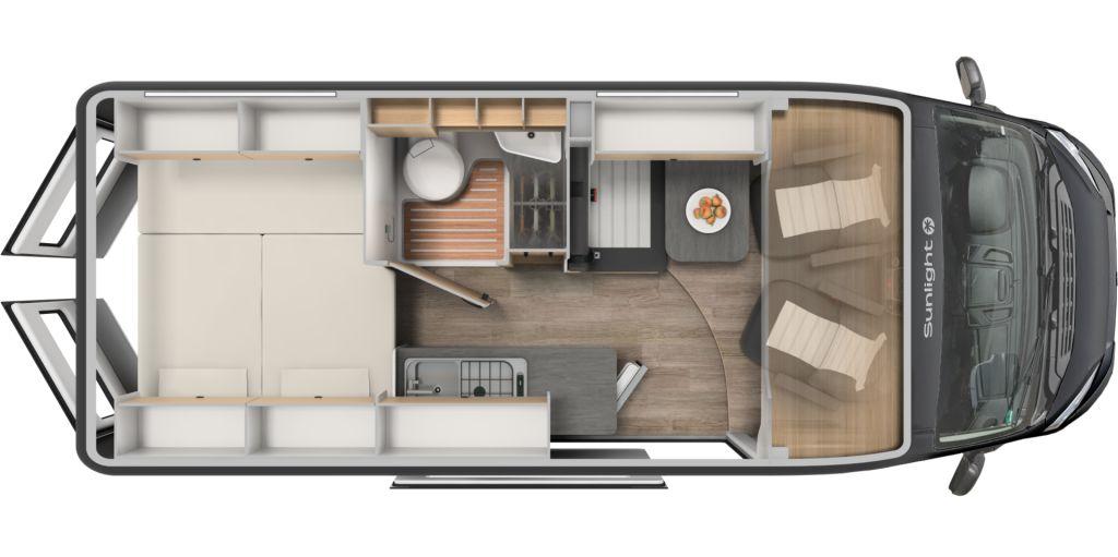 Sunlight Camper Van Cliff 600 Adventure Edition RT Aufste