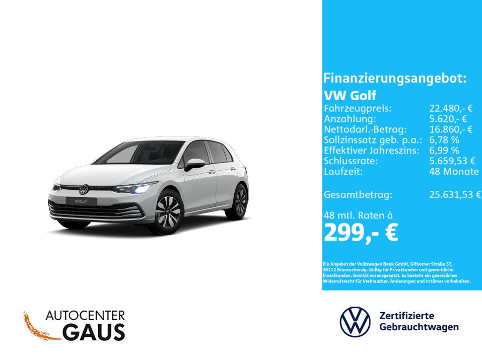 Golf VIII Move 1.0 eTSI Klima*LED*Carplay