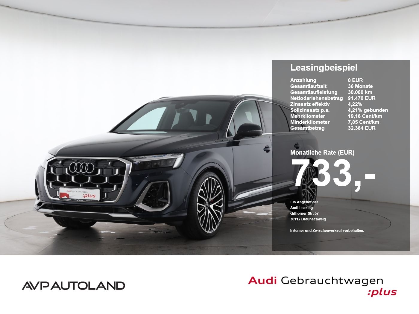 Audi SQ7 SUV TFSI quattro | AHK | +8-fach *Voll* 820€