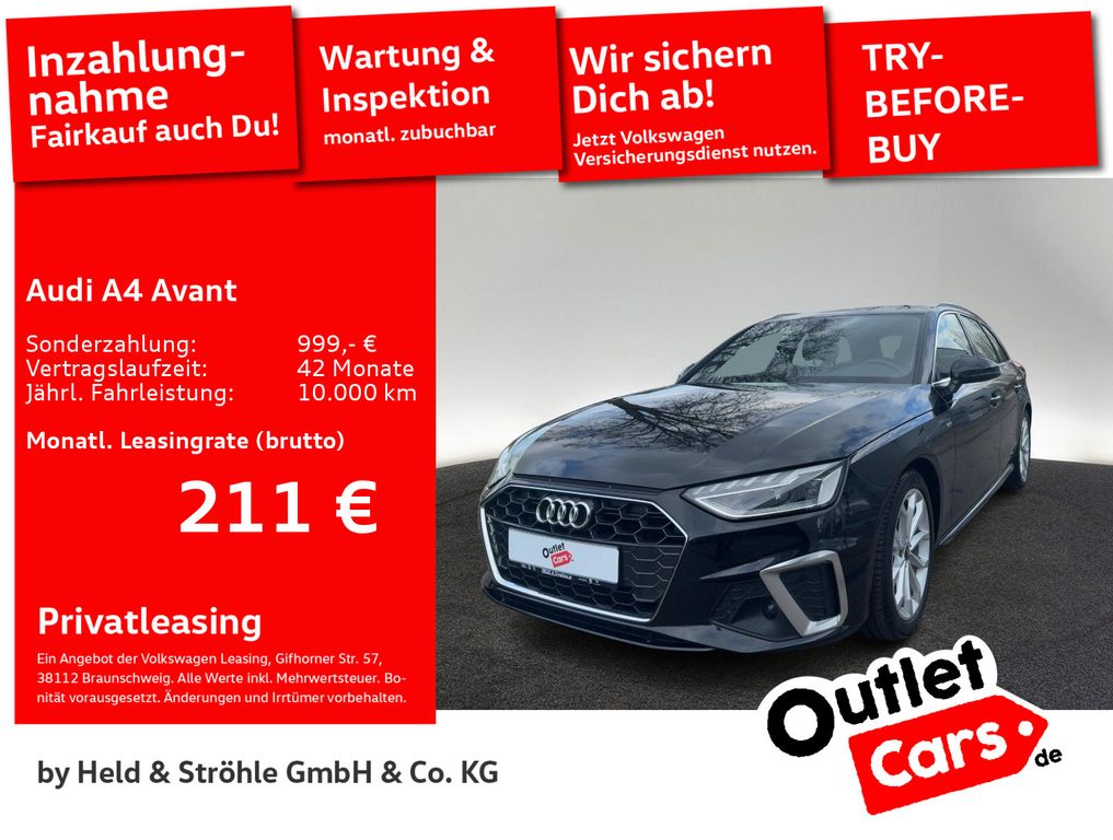 Audi A4 Avant S-Line 40 TDI S tronic 18 AHK LED NAVI+