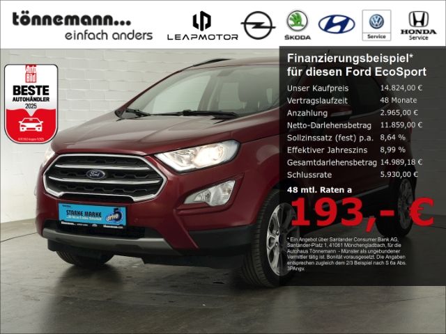 EcoSport TITANIUM ECOBOOST+NAVI+KEYLESS+SCHIEBED
